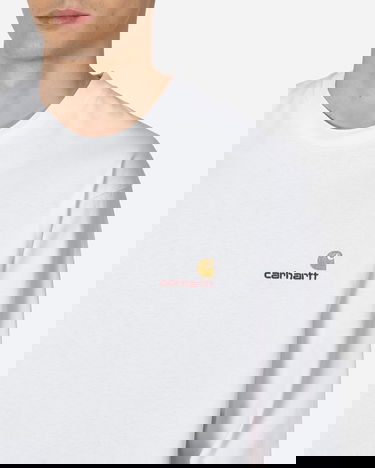 T-shirt Carhartt WIP American Script Hvid | I029955 02XX, 5