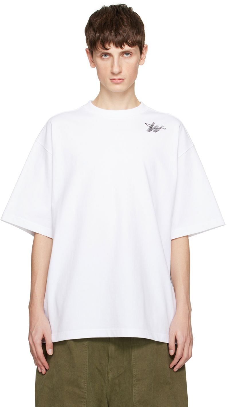 T-shirt We11done We11done Printed T-Shirt Hvid | WD-TP6-20-073-U-WH