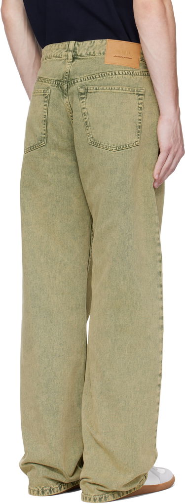 Jeans AMI AMI Paris Large Fit Jeans Gul | HTR450.DE0064, 2