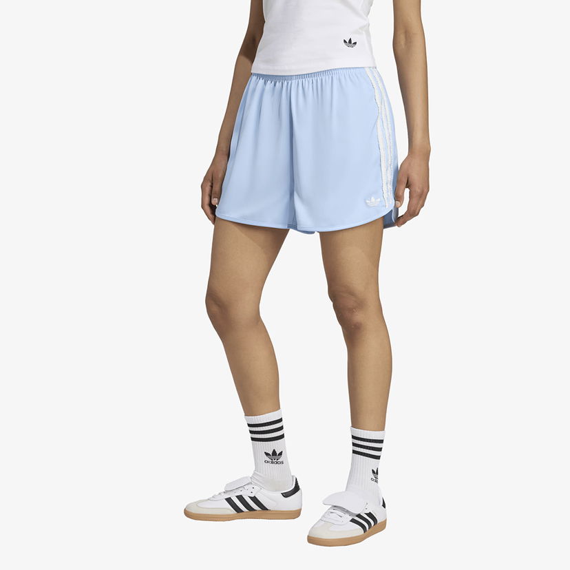Shorts adidas Originals adidas Originals Satin Ruffle 3-Stripes Shorts Blå | KC8817