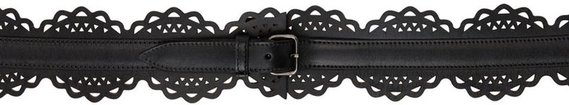 Bælter Alaïa ALAÏA Vivienne Laser-Cut Leather Belt Sort | AA1C271MC0A29