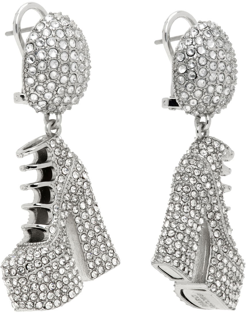 Øreringe Marc Jacobs Marc Jacobs Kiki Crystal Platform Boots Drop Earrings Metalisk | 2R3JER001J77, 1