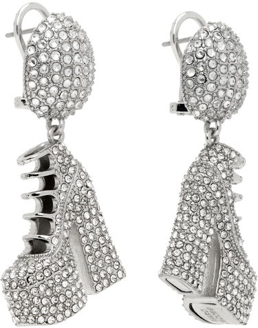 Øreringe Marc Jacobs Marc Jacobs Kiki Crystal Platform Boots Drop Earrings Metalisk | 2R3JER001J77, 1