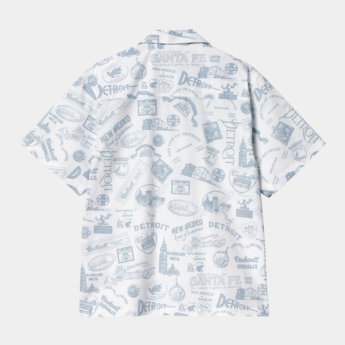 Skjorte Carhartt WIP Carhartt WIP S/S State Souvenir Shirt Hvid | I034550_9, 1