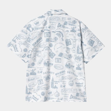 Skjorte Carhartt WIP Carhartt WIP S/S State Souvenir Shirt Hvid | I034550_9, 1