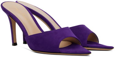 Sneakers og sko Gianvito Rossi Elle 85 Suede Heeled Mules Lilla | G15130.85RIC.CAM, 3