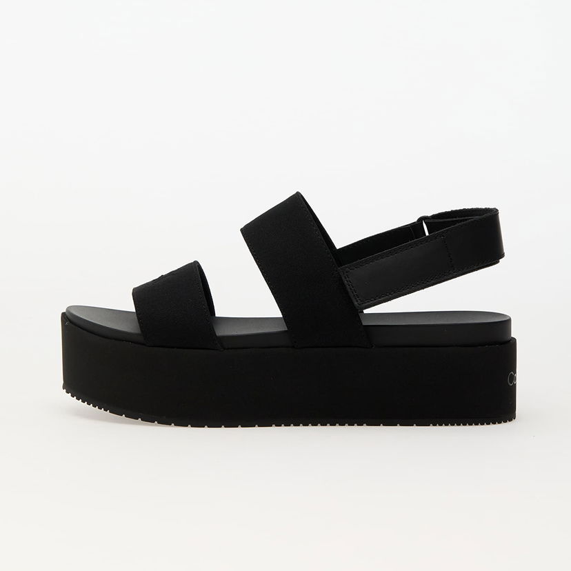 Sneakers og sko CALVIN KLEIN Jeans Flatform Sandal Slin Black Sort | YW0YW01788 0GJ