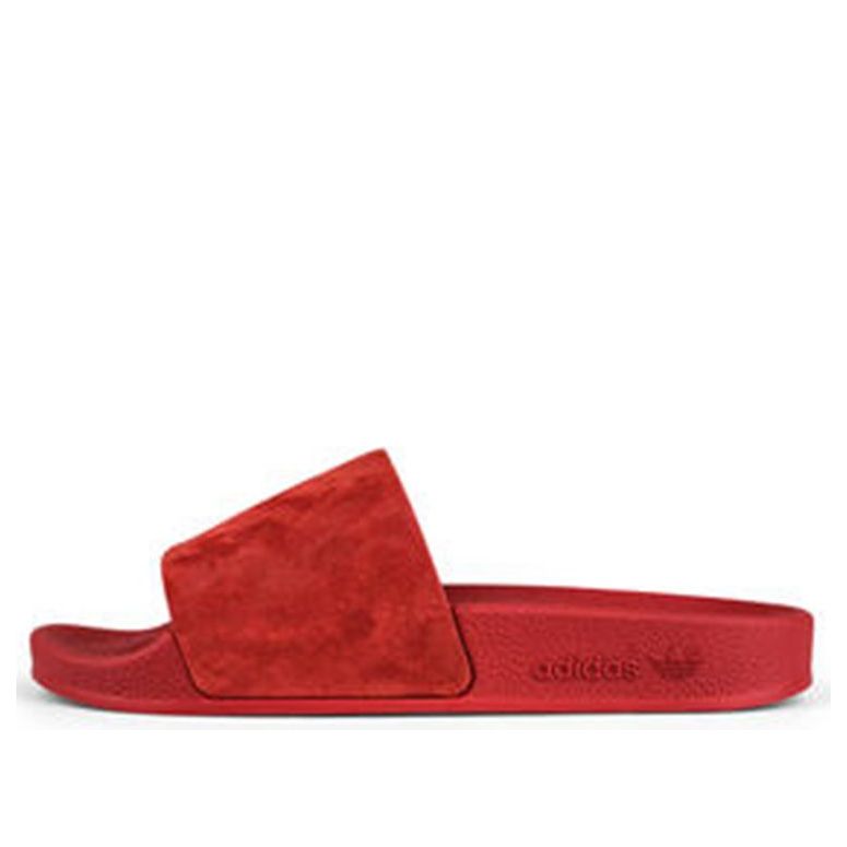Sneakers og sko adidas Originals adidas Adilette Suede Slide Rød | CM8412