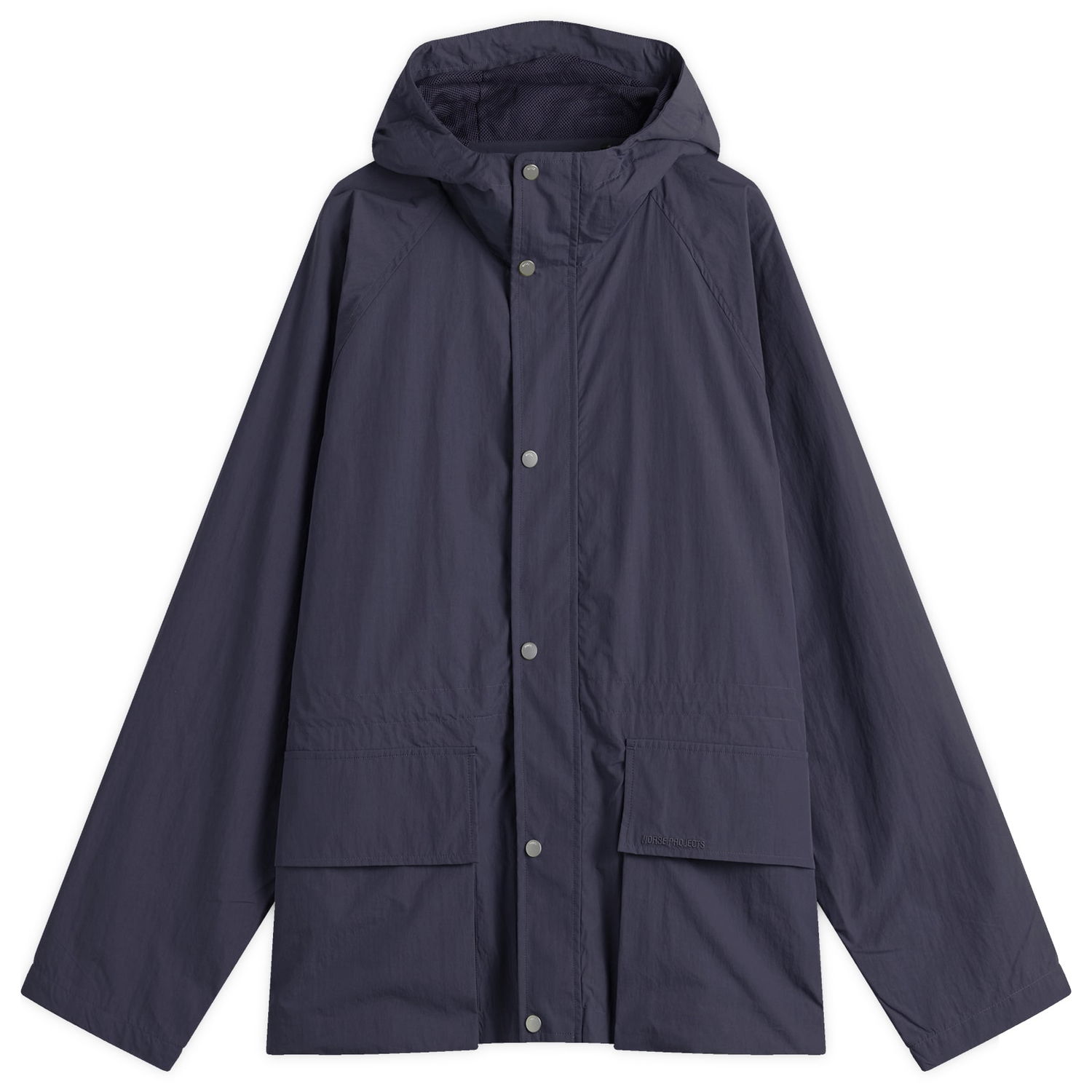 Regnfrakke NORSE PROJECTS Herluf Tech Poplin Jacket Mørkeblå | N55-0625-7004, 1