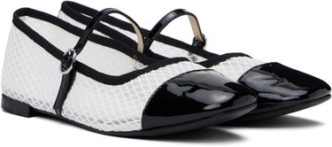 Skopleje Repetto Repetto Georgiana Mesh Mary-Jane Ballerina Flats Sort | V4222VGMESH, 3