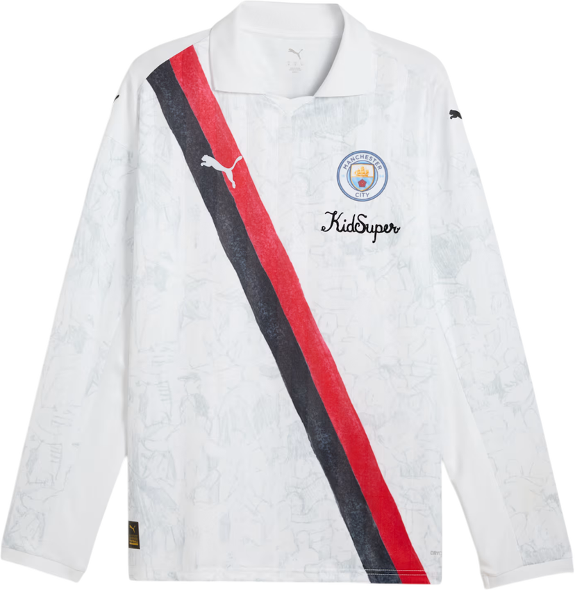 T-shirt Puma KidSuper MCFC Retro Long Sleeve Shirt Hvid | 606850-07