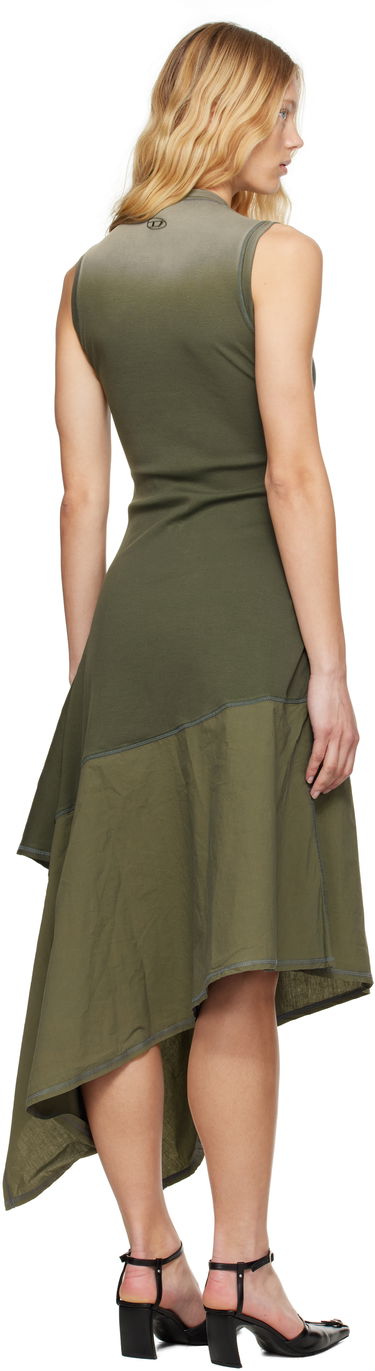 Kjole Diesel Diesel D-Elicy Asymmetrical Midi Dress Grøn | A16590 0NJBC, 2