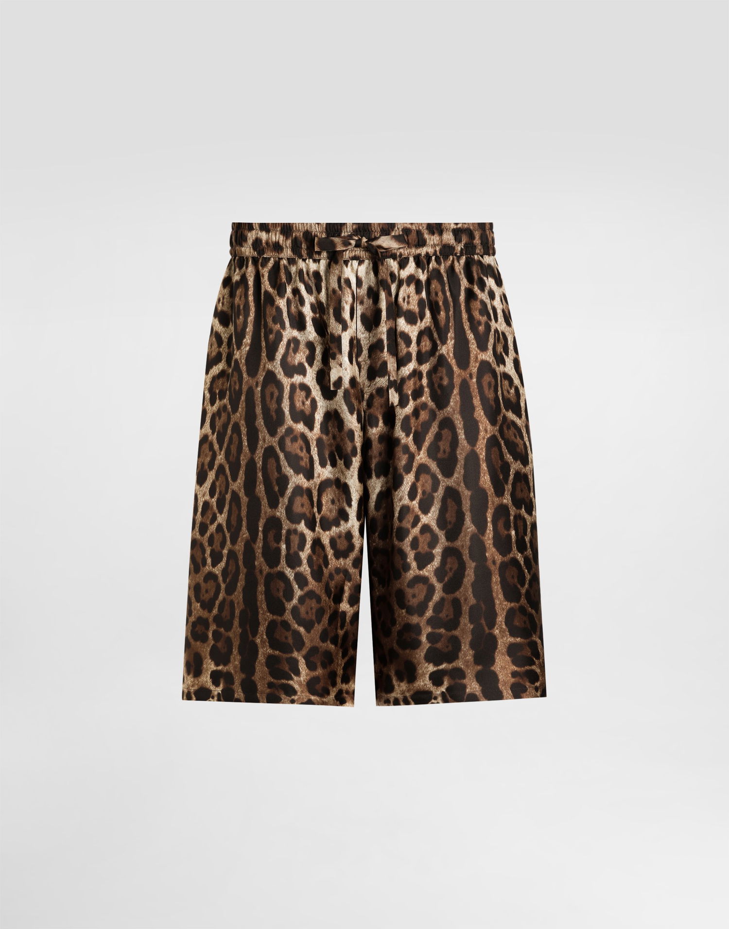Shorts Dolce & Gabbana Dolce & Gabbana Leopard-Print Silk Shorts Flerfarvet | GV37ATIS1B7HY13M, 0