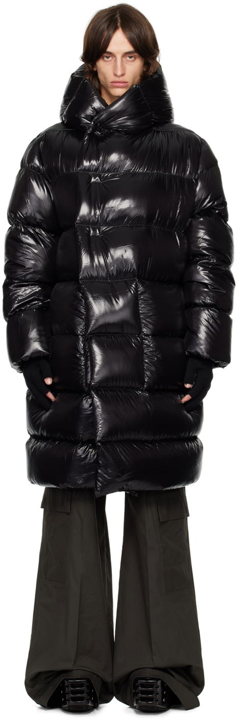 Frakker Rick Owens Black Porterville Hooded Liner Down Coat Sort | RU02D6998 NLD3