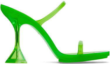 Tilbehør Amina Muaddi Amina Muaddi Brito Slipper Heeled Sandals Grøn | 11S333533BRI, 0