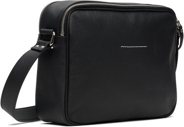 Skuldertaske Maison Margiela MM6 Maison Margiela Leather Messenger Bag Sort | SB6ZH0025 P8326, 2