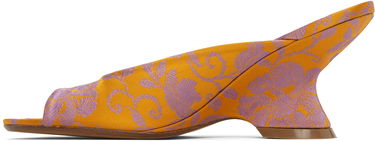 Skopleje Dries Van Noten Dries Van Noten Open-Toe Jacquard Mules Orange | WS251-1561-730, 2