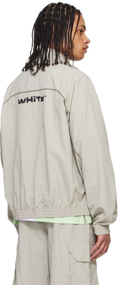 Vindjakke Off-White Off-White Split Track Jacket Beige | OMBD05AS25FAB0010500, 2