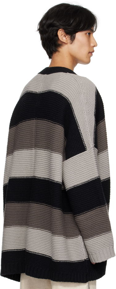 Sweater Rick Owens Rick Owens Concordians Pitti Striped Knit Cardigan Flerfarvet | RU02E1685 KWV, 2