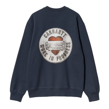 Sweater Carhartt WIP Carhartt WIP Button Sweatshirt Mørkeblå | I034730_5, 3