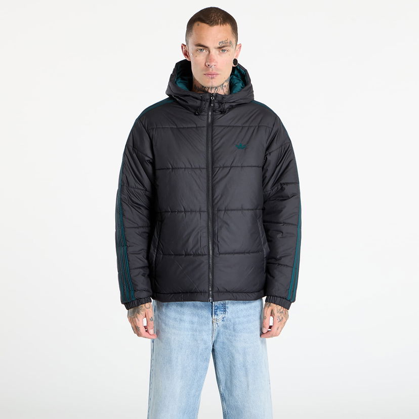 Puffer jakke adidas Originals Adicolor Reversible Puffer Jacket Sort | JX6447