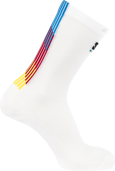 Sokker Salomon Salomon PULSE RACE FLAG CREW Socks Hvid | lc2625-300, 0