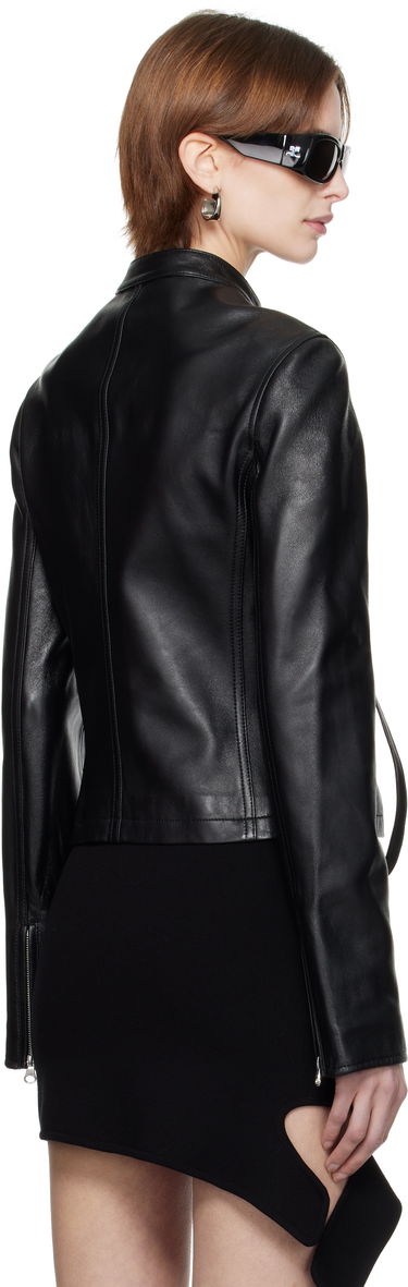Jakke Courrèges Courrèges City Leather Jacket Sort | 125LBL257CV0005, 2