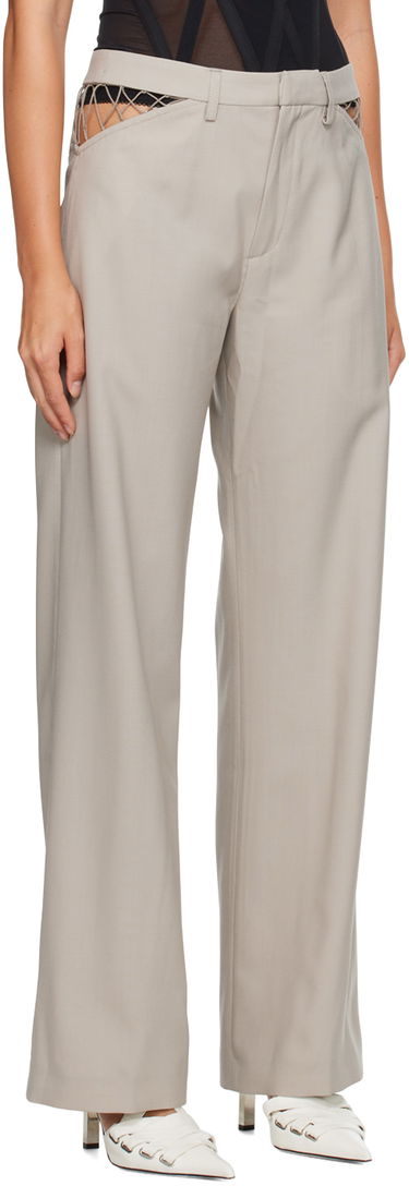 Bukser Dion Lee Picot Detail High-Waisted Trousers Sort | C2151P23, 4