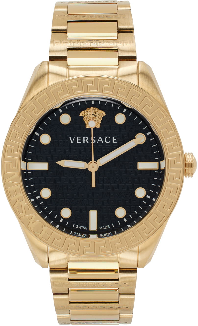 Ur Versace Greca Dome Watch "Gold" Metalisk | VE2T00522, 0