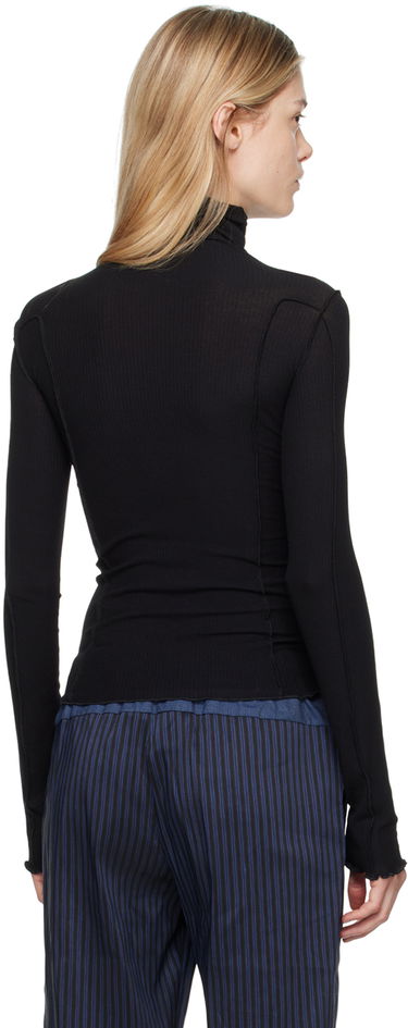 T-shirt Baserange Turtleneck Long Sleeve Top Sort | TTOMT-RI-000, 2