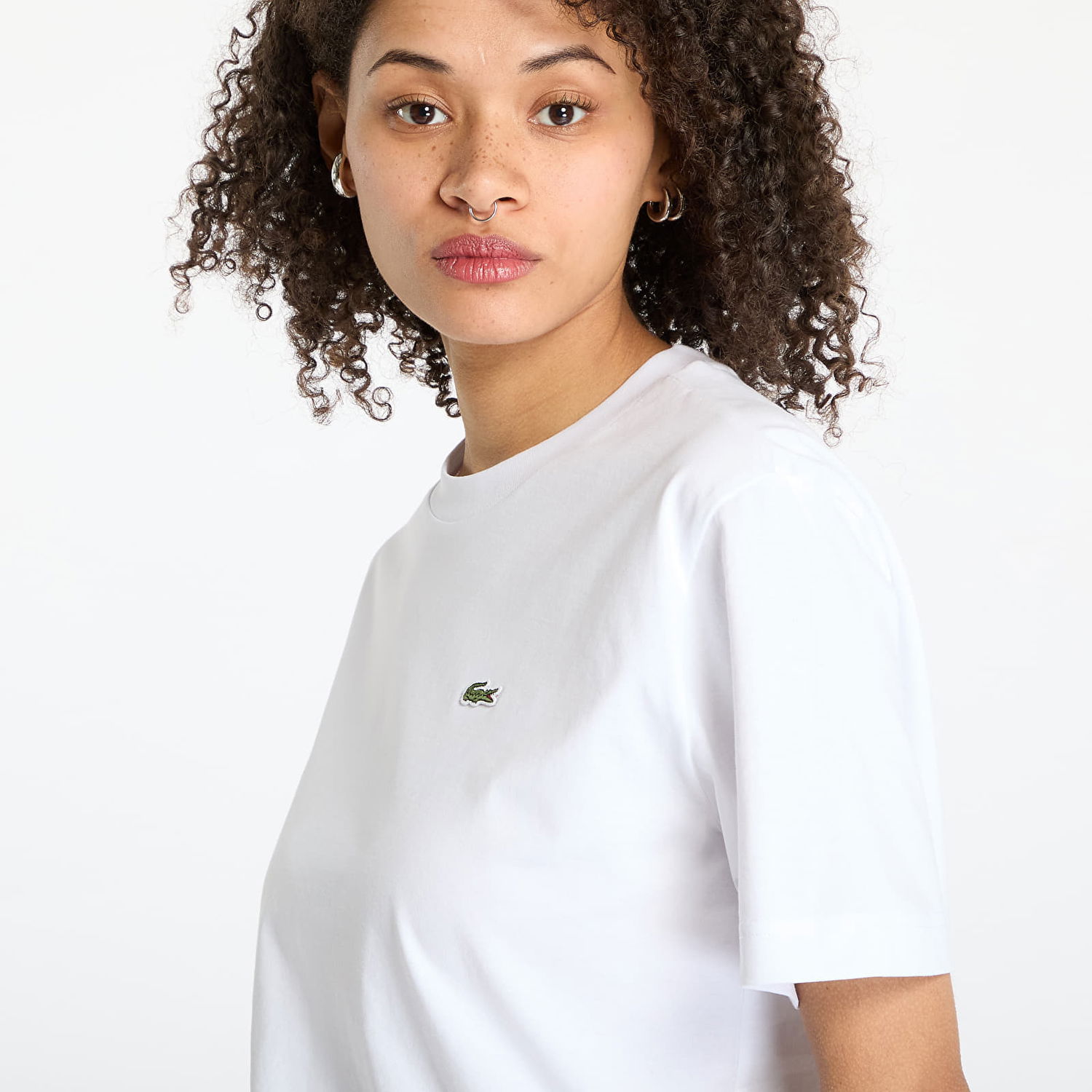 T-shirt Lacoste LACOSTE Soft Cotton T-Shirt Hvid | TF7215 001, 1