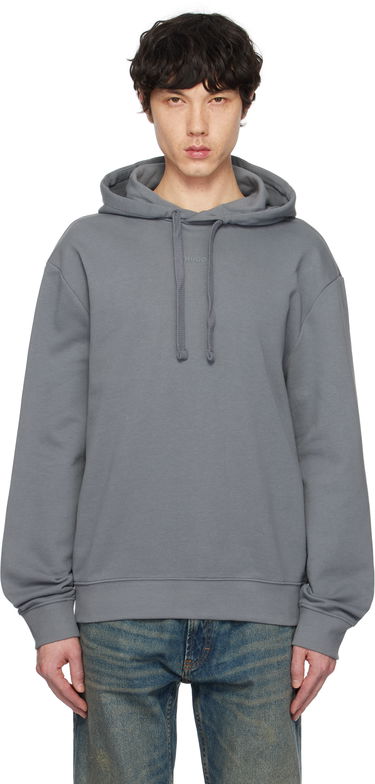 Sweatshirt BOSS Contrast Logo Hoodie Sort | 50486478, 4