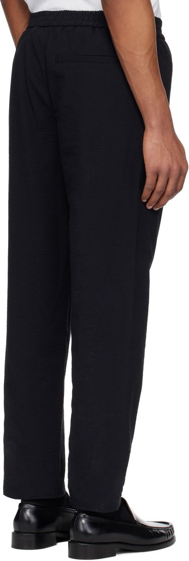 Bukser A.P.C. A.P.C. Joaquin Textured Straight-Leg Trousers Sort | COGXU-H08454, 2