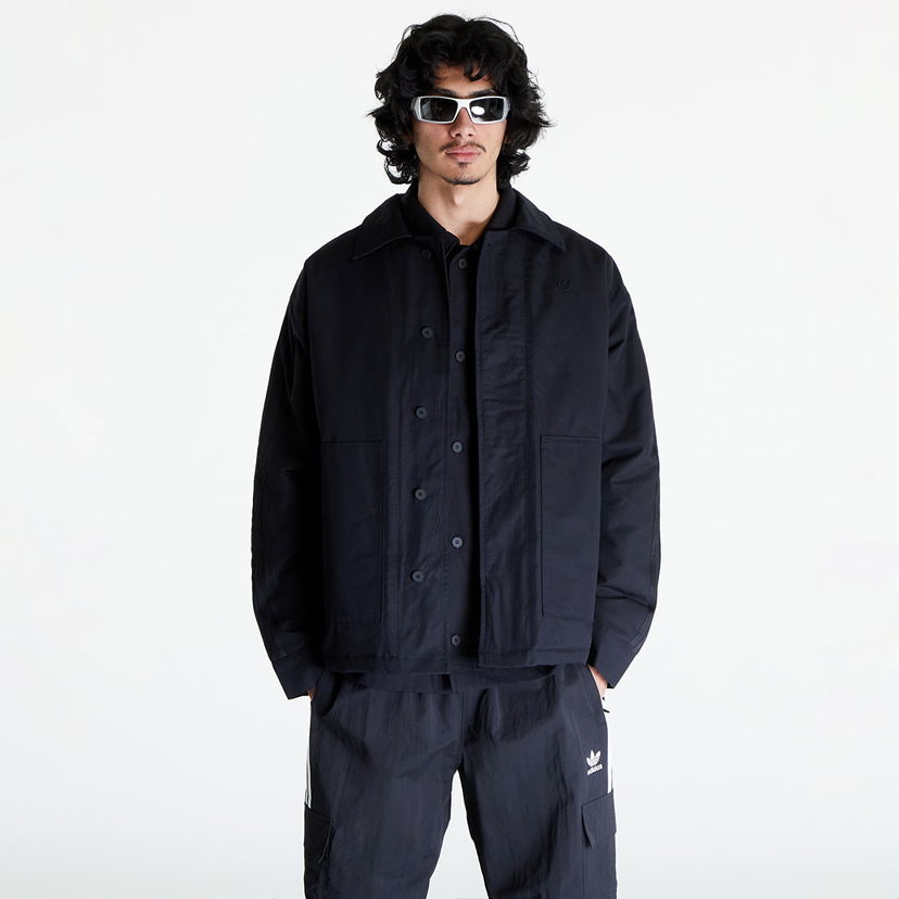Jakke adidas Originals Men's jacket adidas Premium Essentials+ Full Zip Jacket Black Sort | IR7736