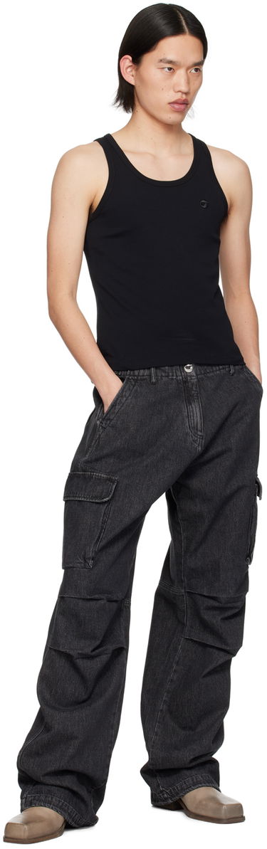 Cargo bukser Coperni Coperni Relaxed Fit Cargo Denim Jeans Sort | COPP40852MEN, 3