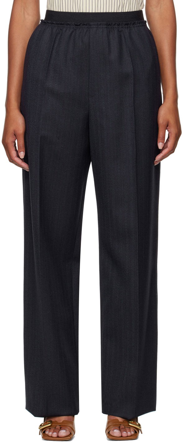 Bukser Bottega Veneta Gathered Trousers Sort | 792942 V36K0