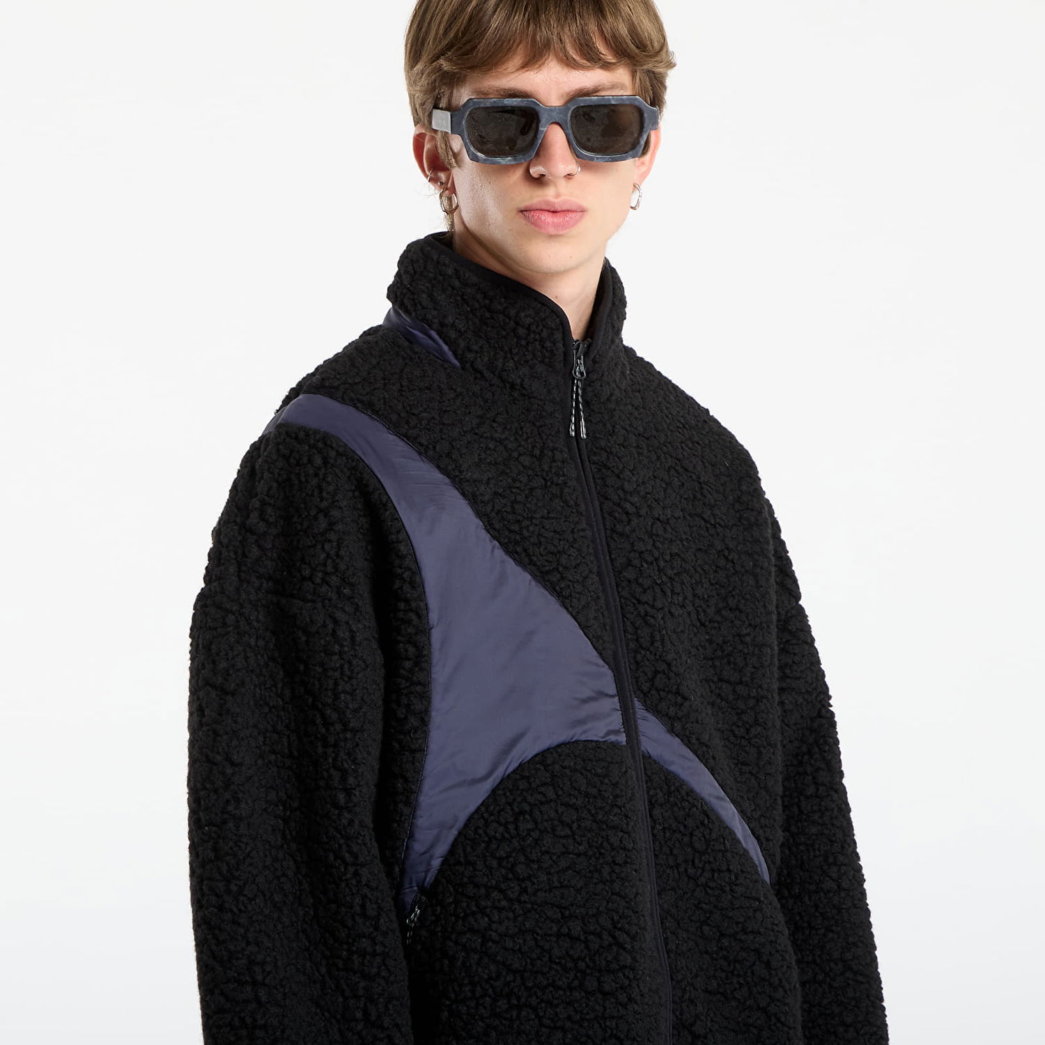 Jakke A-COLD-WALL* A-COLD-WALL* Zonal Fleece Jacket Sort | ACWMH065 Black, 1