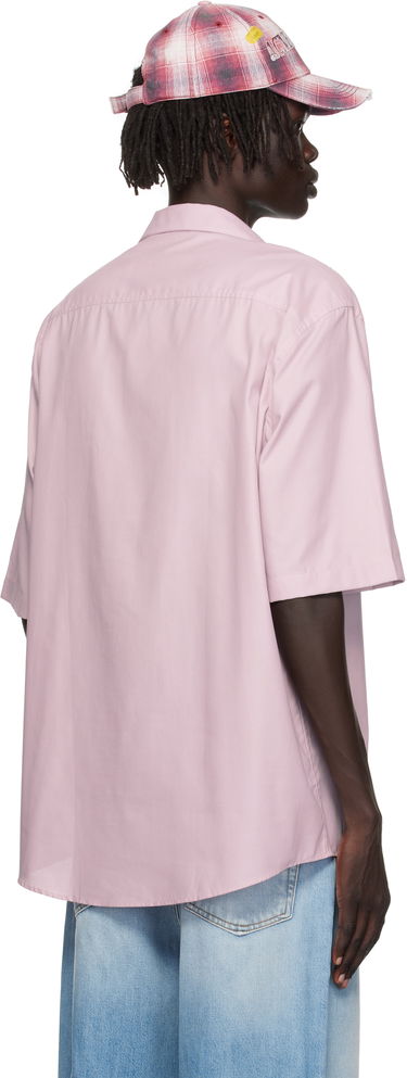 Skjorte Acne Studios Acne Studios Button-Up Camp Collar Shirt Lyserød | BB0634-, 2
