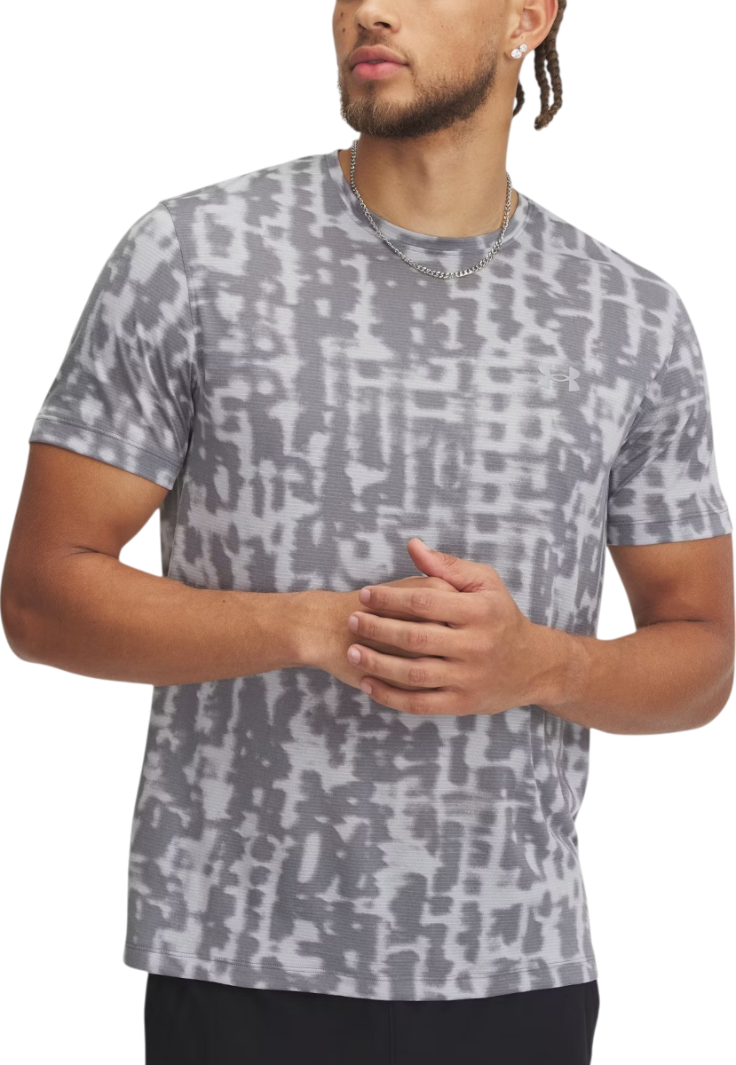 T-shirt Under Armour Under Armour UA Launch Printed Short Sleeve T-Shirt Grå | 1389687-011, 0