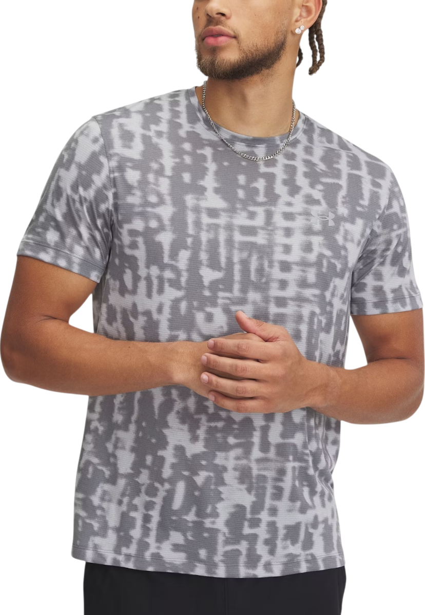 T-shirt Under Armour Under Armour UA Launch Printed Short Sleeve T-Shirt Grå | 1389687-011