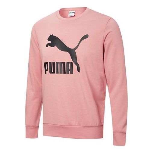 Sweater Puma PUMA Casual Round Neck Pullover Lyserød | 599296-14