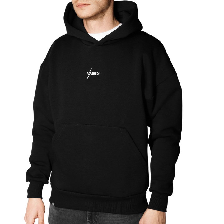 Sweatshirt Vasky Oversize Hoodie Sort | A-1241-001, 0