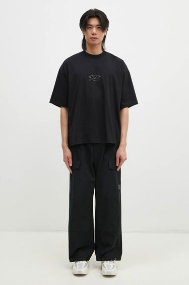 T-shirt VETEMENTS Oval Logo Cropped Boxy T-Shirt Sort | UA66TR600BB, 4