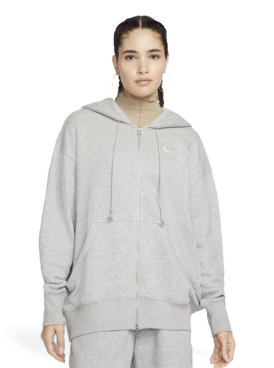 Sweatshirt Nike Sportswear Phoenix Fleece Oversized Full-Zip Hoodie Grå | DQ5758-063
