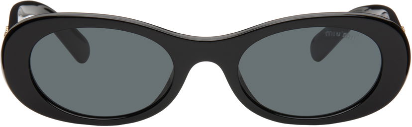 Solbriller Miu Miu Miu Miu Glimpse Sunglasses Sort | 0MU 06ZS 8056597989060