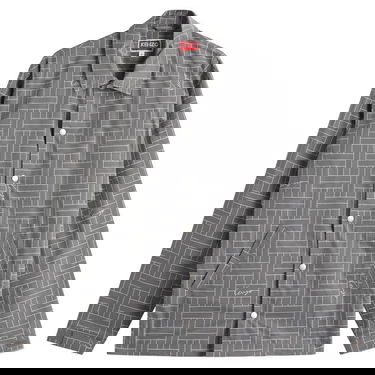 Vindjakke KENZO Kenzo Men's Weave Coach Jacket, Size Large Grå | FF55BL0619NJ-96, 0