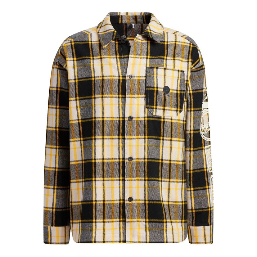 Skjorte adidas Originals Men's CESP Plaid Button-Down Shirt Sort | IA6824