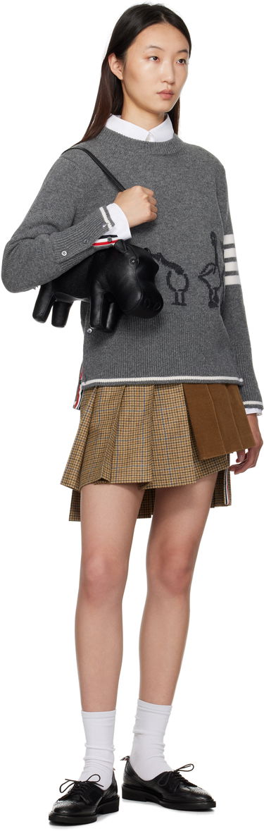 Sweater Thom Browne Thom Browne Merino Wool Geese Intarsia Sweater Grå | FKA499A-Y1029, 3