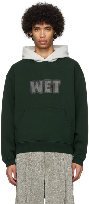 Sweatshirt ERL ERL 'Wet' Print Hoodie Grøn | ERL08T033, 0