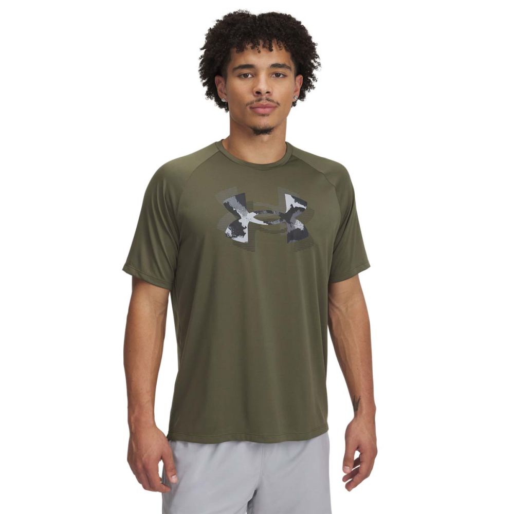 T-shirt Under Armour Under Armour Tech Print T-Shirt Grøn | 1390208-390, 0